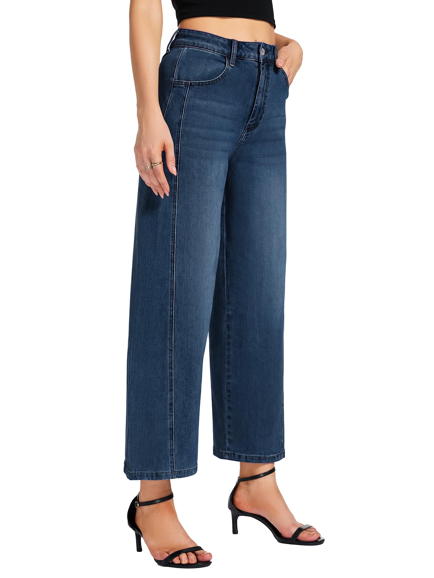 Barrel Jeans Damen High Waist Stretch Denim Ballon Hose Damen