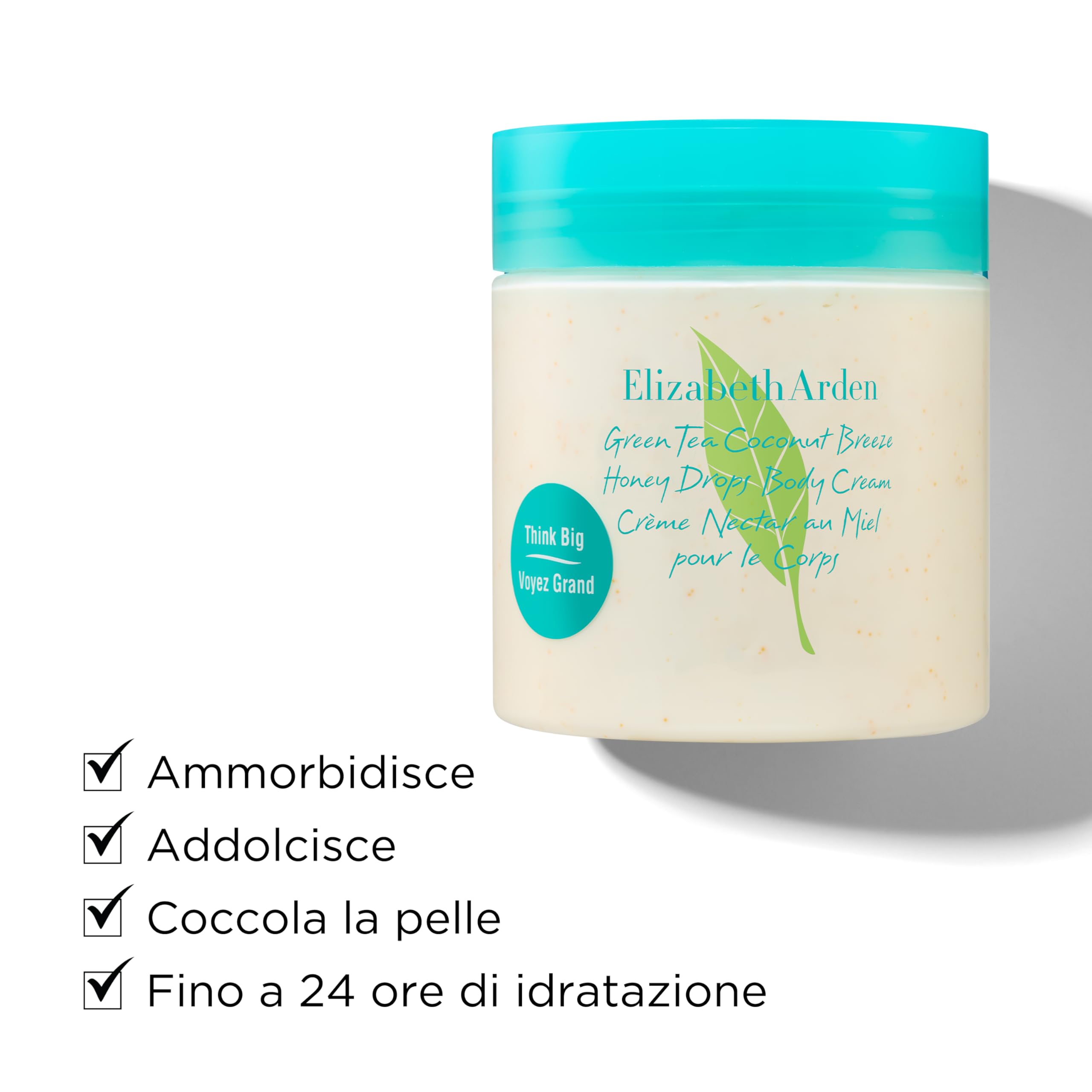 Elizabeth Arden - Green Tea Honey Drops, Crema Corpo al Tè Verde e Gocce di Miele, Rivitalizza e Idrata la Pelle, Rinfresca ed Lenisce, Rigenera Anche la Pelle Arida