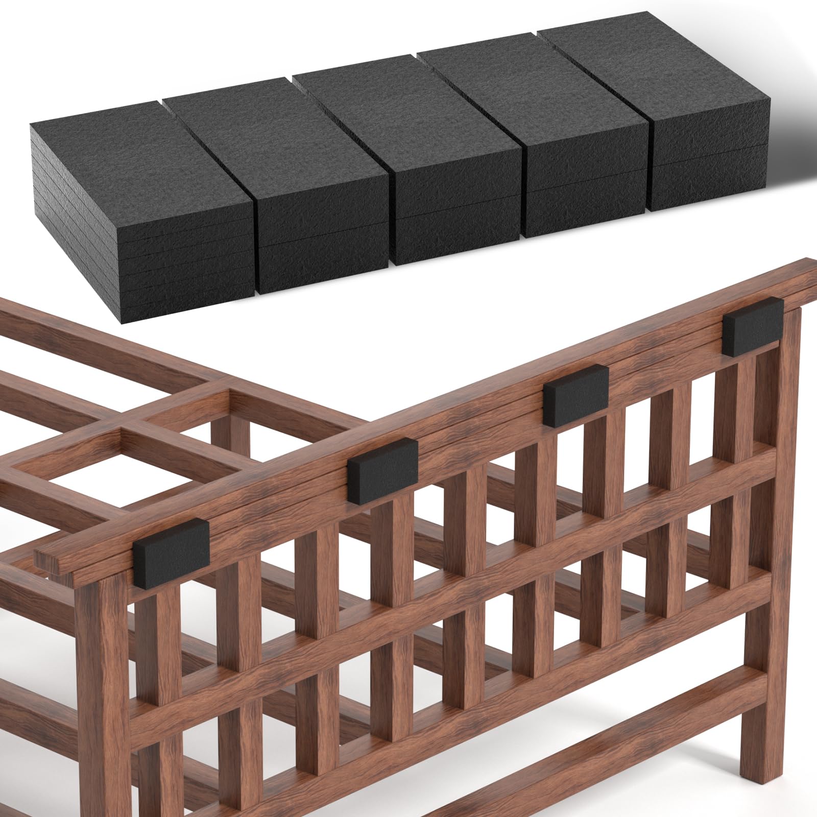 Headboard Stoppers 25Pcs Furniture Pads 10Pcs 0 6 Thick 15Pcs 0 2 Thick EVA Foam Headboard Stoppers for