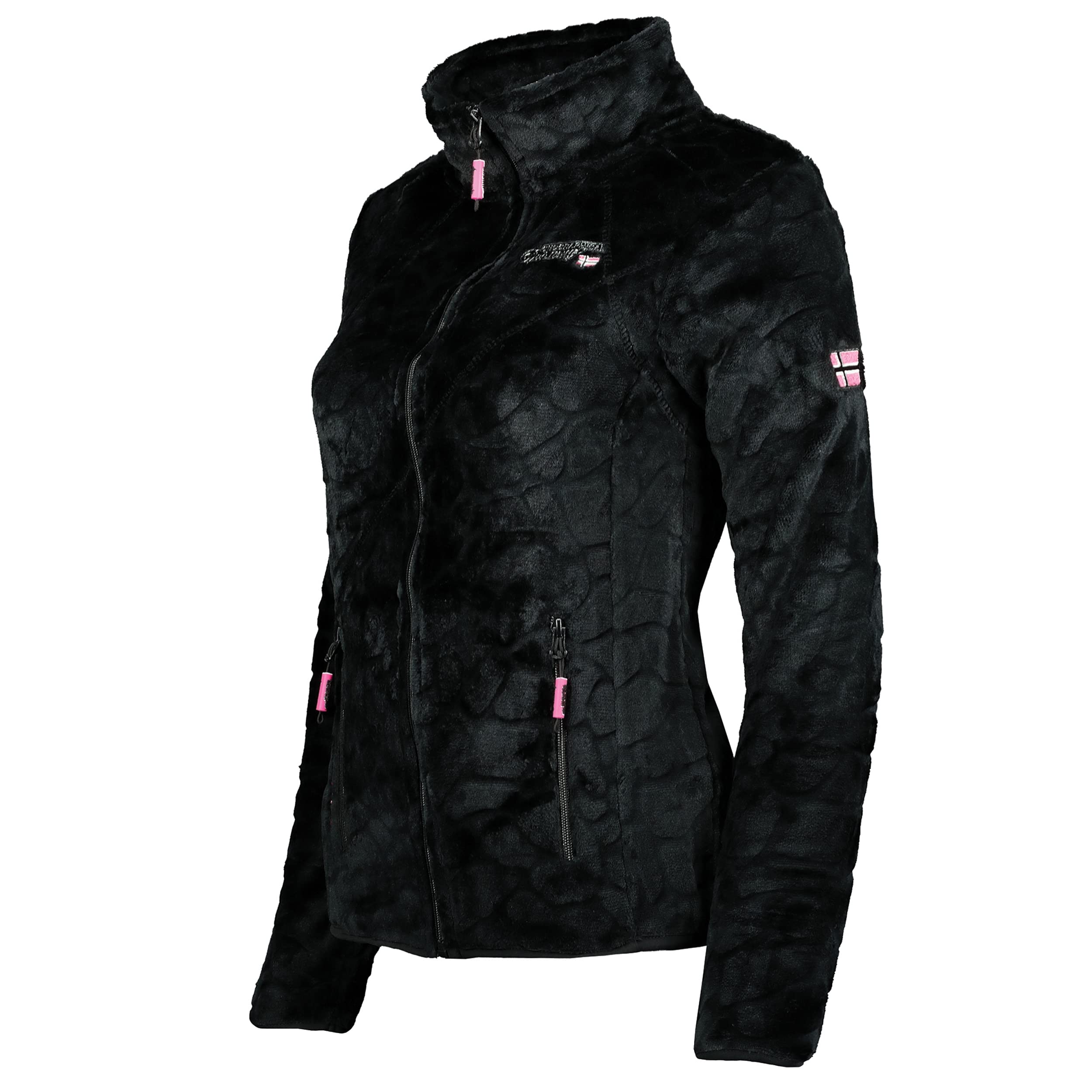 Geographical Norway Univers Lady - Fleece Fine Frauen Warm Fermetur Zip - Jacke Herbst Winter Frühling Warm Frauen - Long Sleeve Pullover Pelz Weich Komfort Outdoor