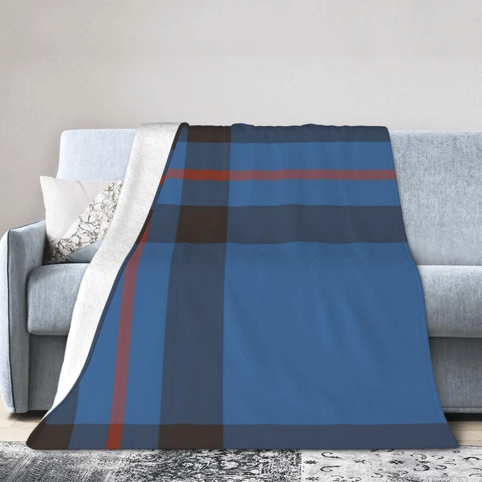 ERTDFXCV Clan Elliot Tartan Blanket 60"x50"
