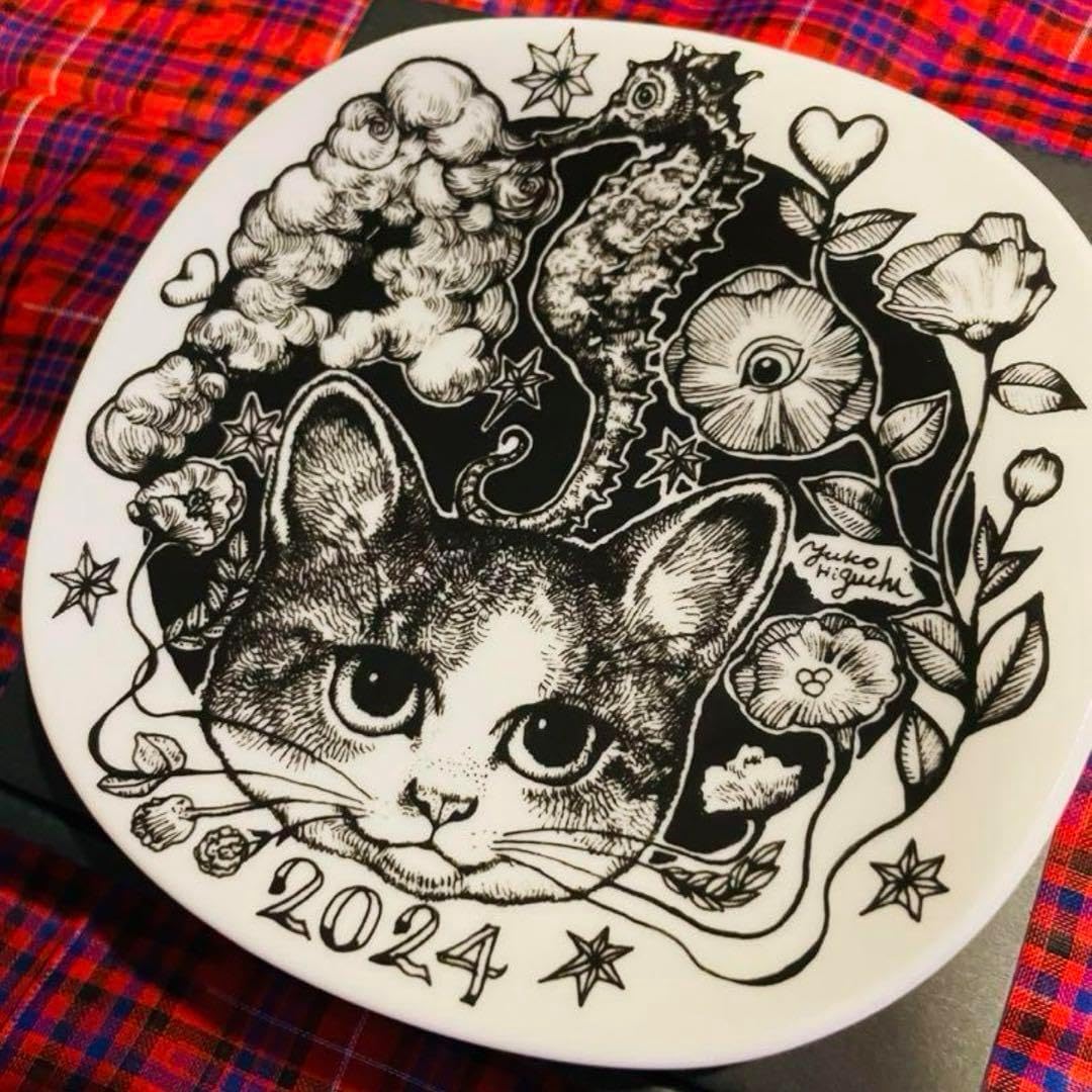 11日迄の出品　ボリス雑貨店　九谷焼イヤープレート　2023と2024セット ボリス雑貨店 イヤープレート 九谷焼 イヤープレート2024について