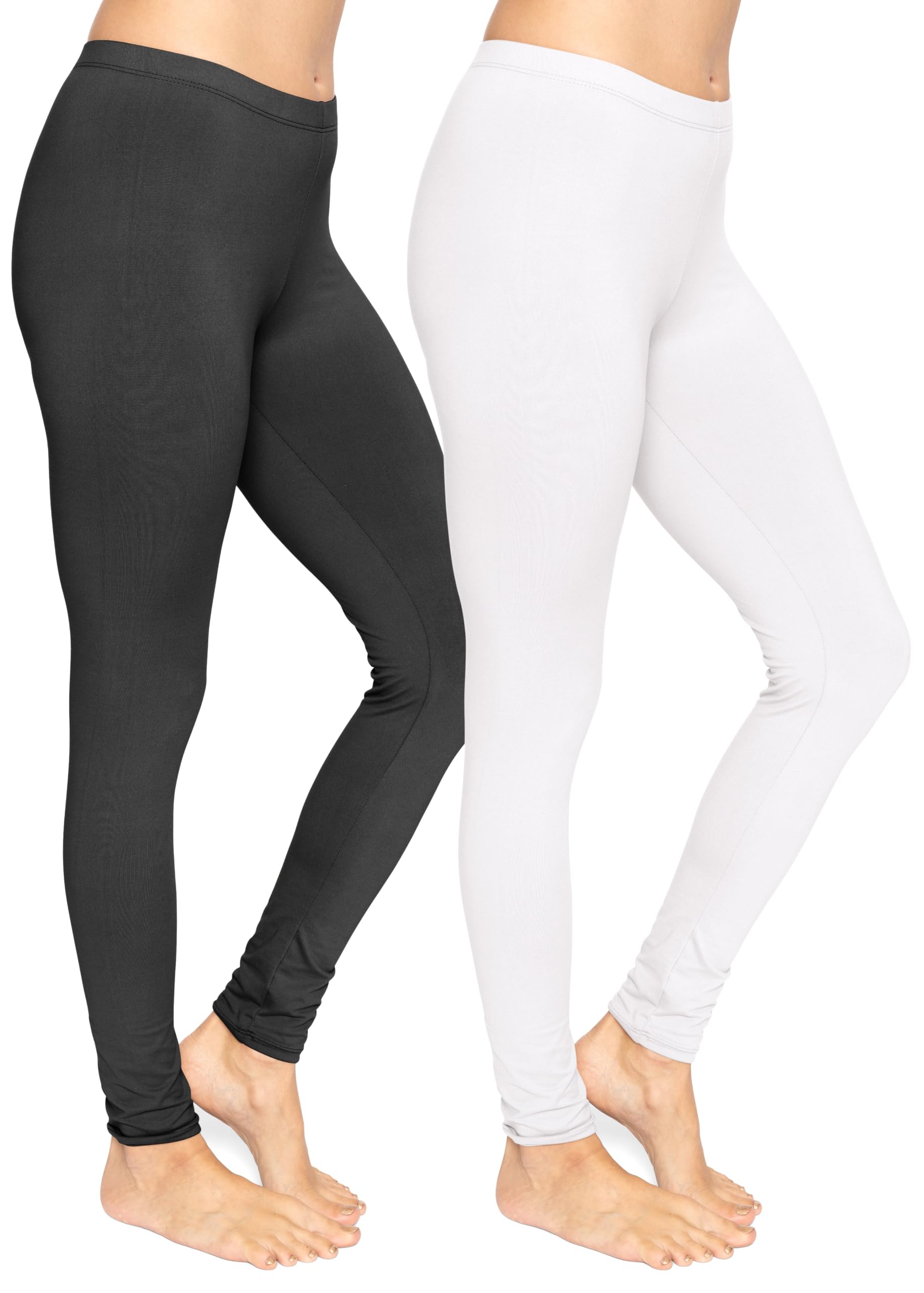 STRETCH IS COMFORT Cotton Capri Leggings, Knee Length Pants, Plus Size