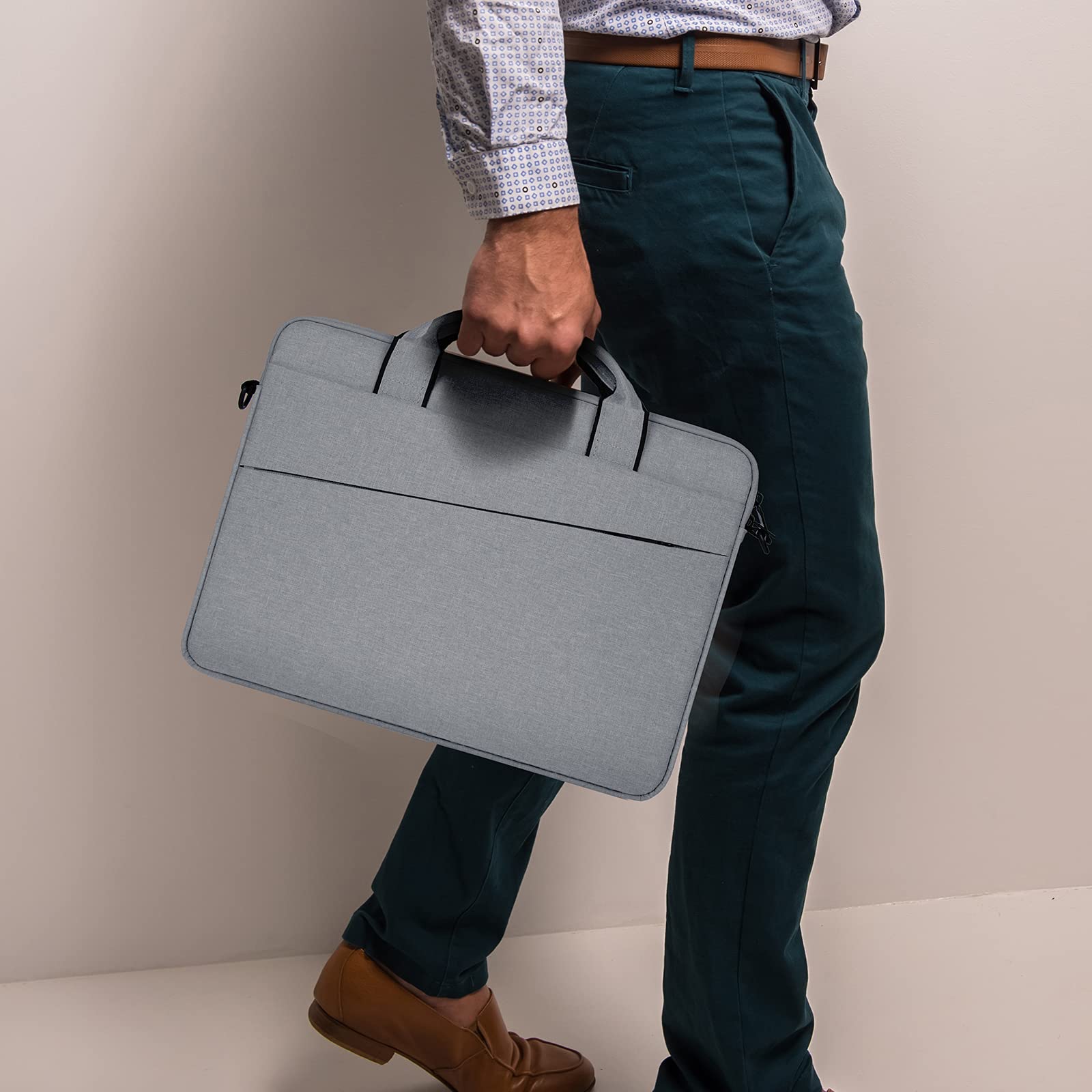 RAINYEAR Sacoche Housse pour Ordinateur Portable Imperméable Sac à Bandoulière Pochette de Protection Ordinateur Compatible MacBook Chromebook Surface