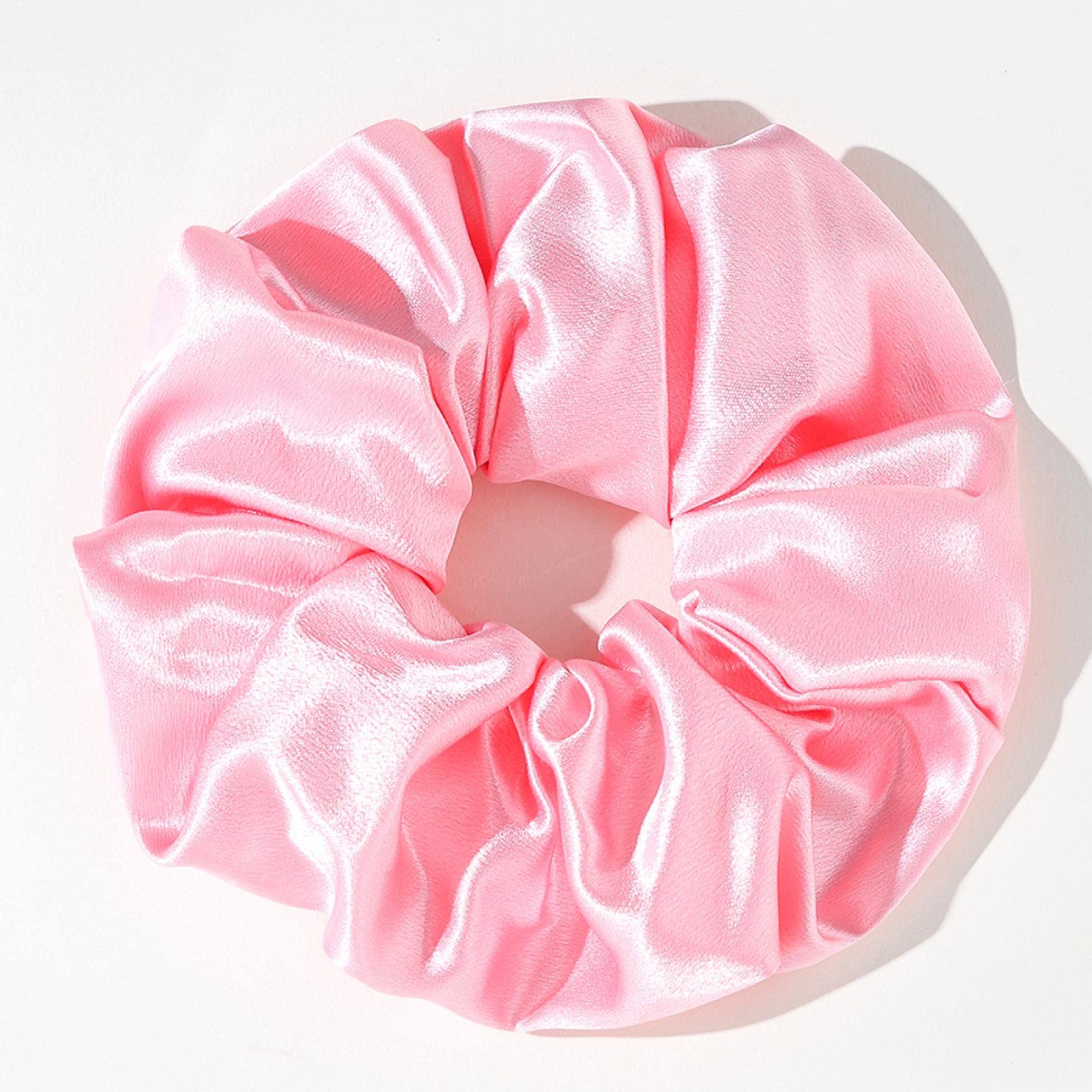 Akcesoria do włosów dziewczęce Super szerokie gładkie gumki w jednolitym kolorze gumki duże satynowe Scrunchie akcesoria do włosów dla kobiet (style1)