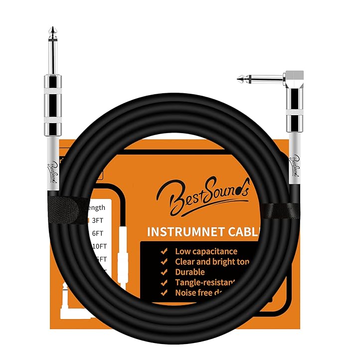 Buy Guitar Amp Cord 10ft, BestSounds Electric Guitar Cable Guitar Wire