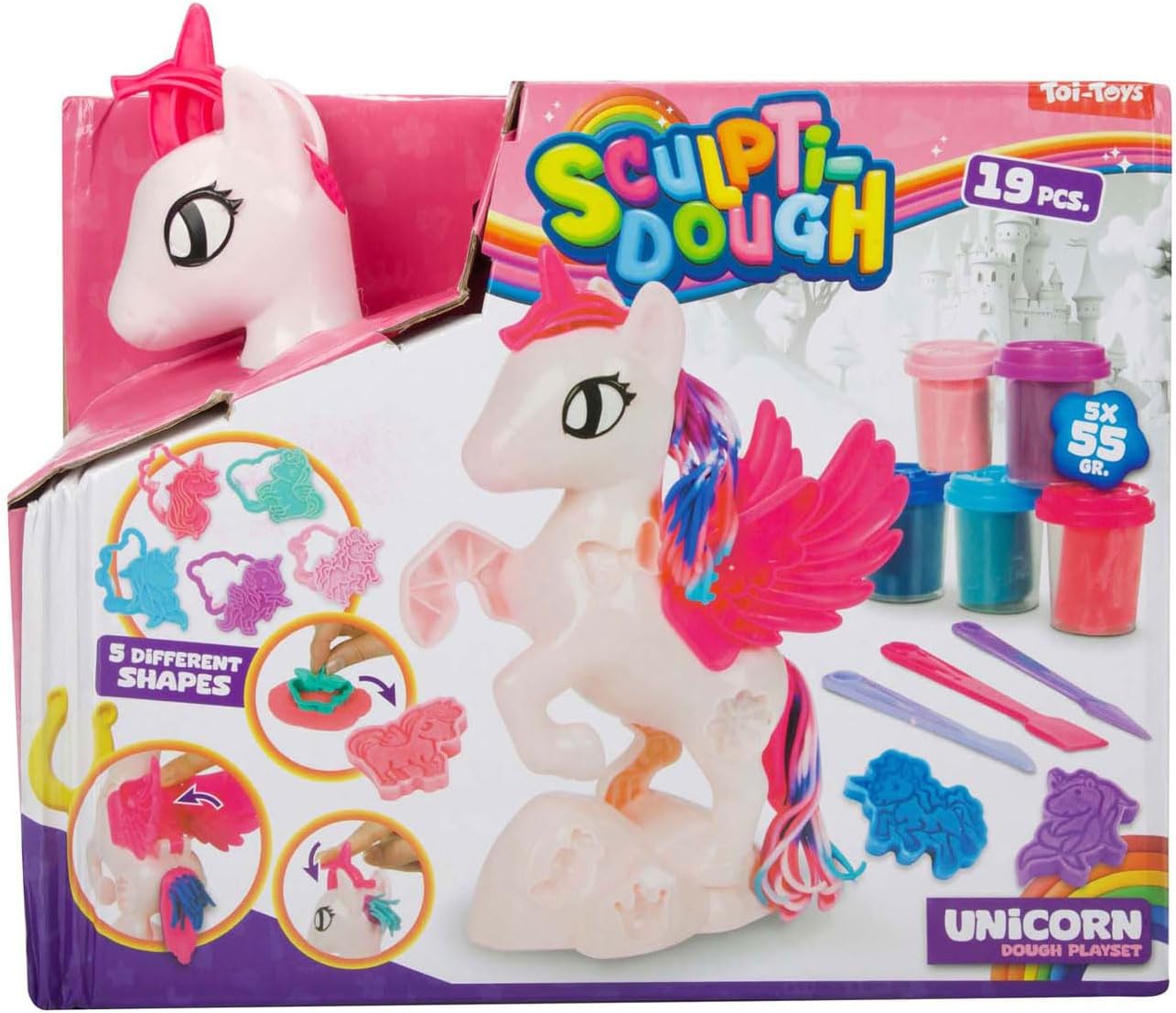 Sculptidough 5-Piece Unicorn Clay Set