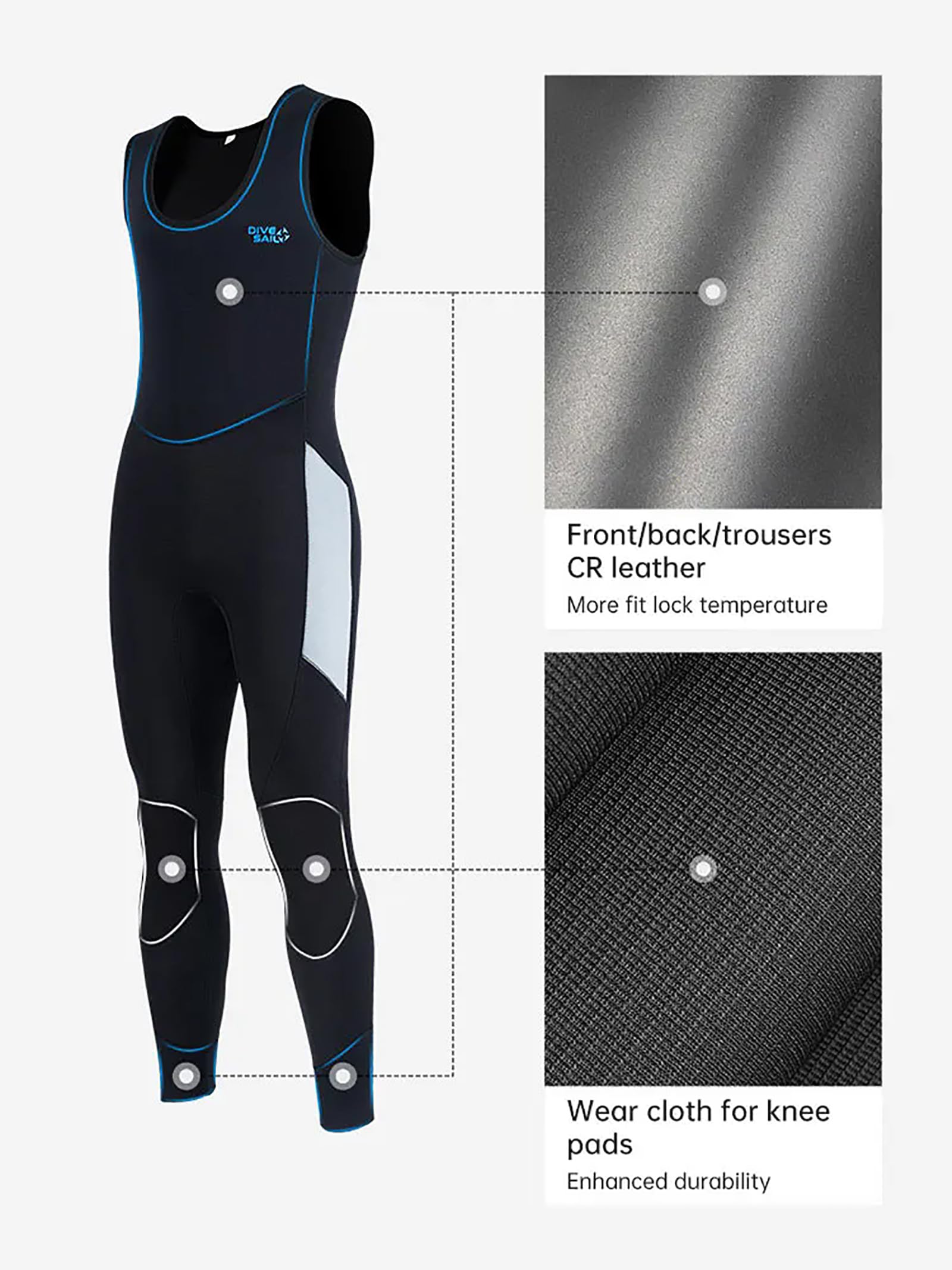 Nero,M,Muta in Neoprene 5mm per Uomo, Due Pezzi, con Cappuccio, Cerniera Frontale, Calda, Protezione UV per Snorkeling e Immersioni
