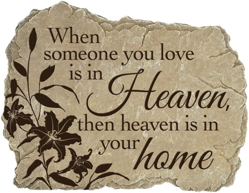 Carson Home Accents Garden Stone, Heaven Home, 10.5-Inch by 8-Inch