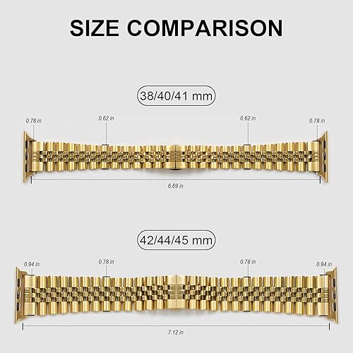 Miniatura 4 de baozai Correa de metal con funda compatible con Apple Watch de 3840411.654 in Series 344451.654 in Series 101.811 in, funda protectora de pantalla