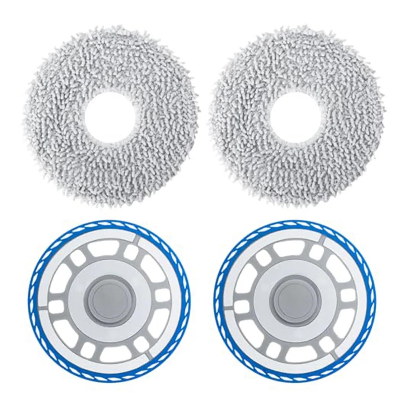 QLMXJVZHKCN 4pcs，Compatible For Ecovacs，Compatible For Deebot，Compatible For Omni，Robot Vacuum Cleaner Mop Cloths Bracket Holder Accessories