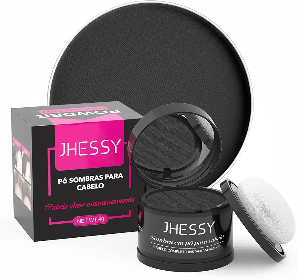 Pó para retocar a raiz da linha do cabelo, cobertura de raiz de sombra para mulheres e homens, retocar a raiz do cabelo para cabelos finos