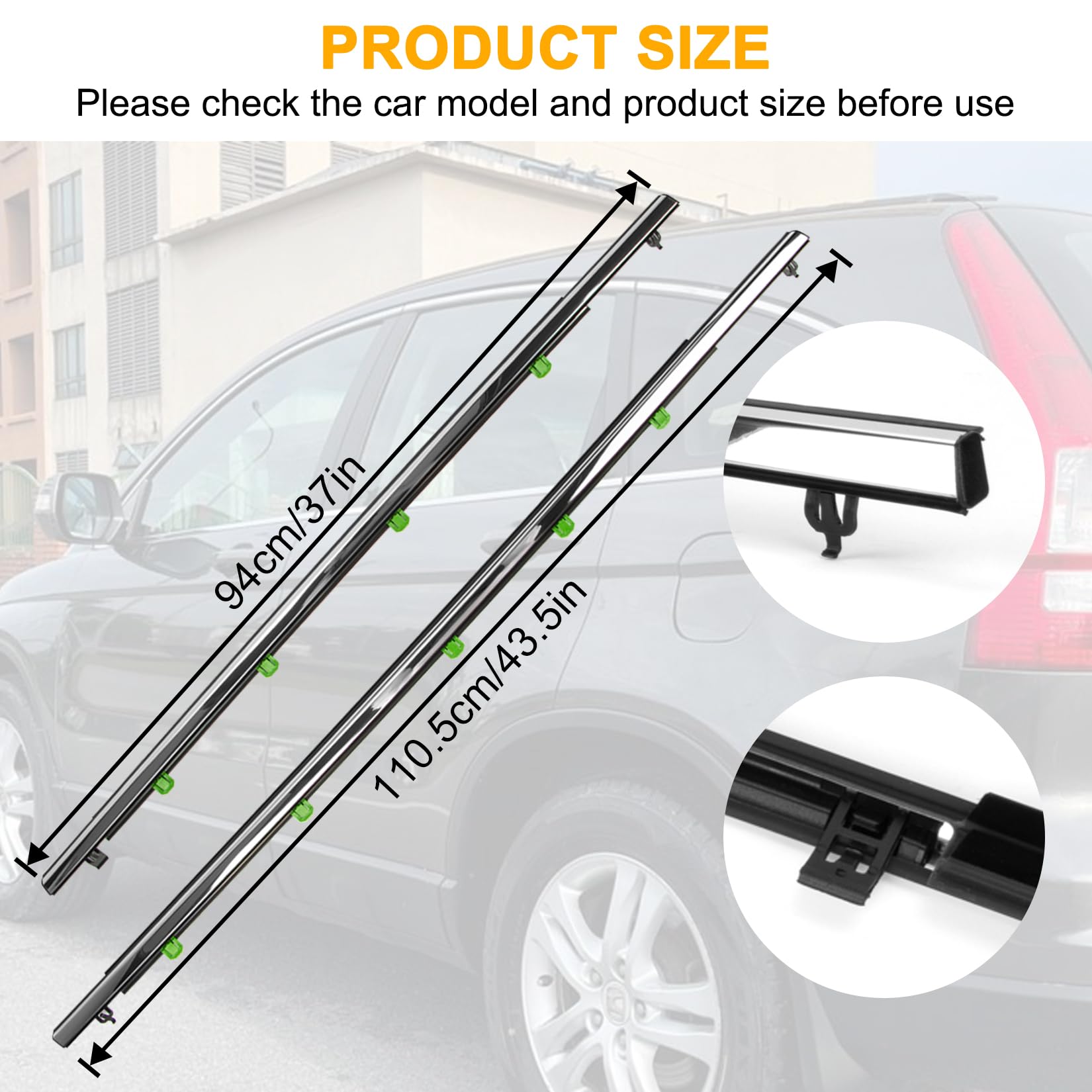 Jodriva Joints De Porte De Fenêtre, For CRV 2007 2008 2009 2010 2011