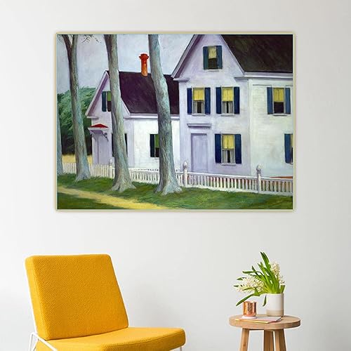 Miniatura 5 de Impresiones en lienzo "Dos puritanos, 1945" Edward Hopper Lienzo Arte de la pared Sala de estar Imagen de decoración del hogar 7.9x11.0 in Sin marco