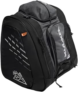 KULKEA Thermal Trekker Heated Ski Boot Bag, 62L Ski Boot Backpack | Durable, Spacious, Water-Resistant Gear & Boot Storage, 120V Wall & 12V Car Plug, 3 Heat Settings, Fits Boots Up to Mondo 31