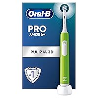 Oral-B Spazzolino Elettrico Ricaricabile Pro Junior Verde, Da 6 Anni In Su. 1 Spazzolino