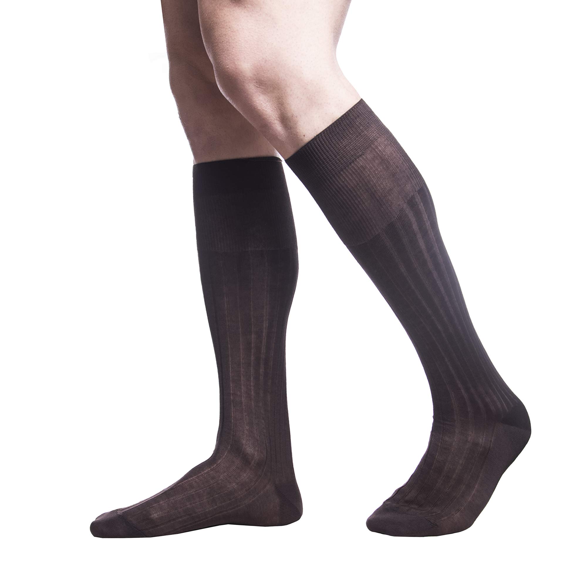 PETTI Artigiani Italiani - Calzini, Calze Uomo, Calzino Uomo, Calze Lunghe e Corte Uomo, 6 Paia Calze Uomo Filo di Scozia, 100% Made in Italy