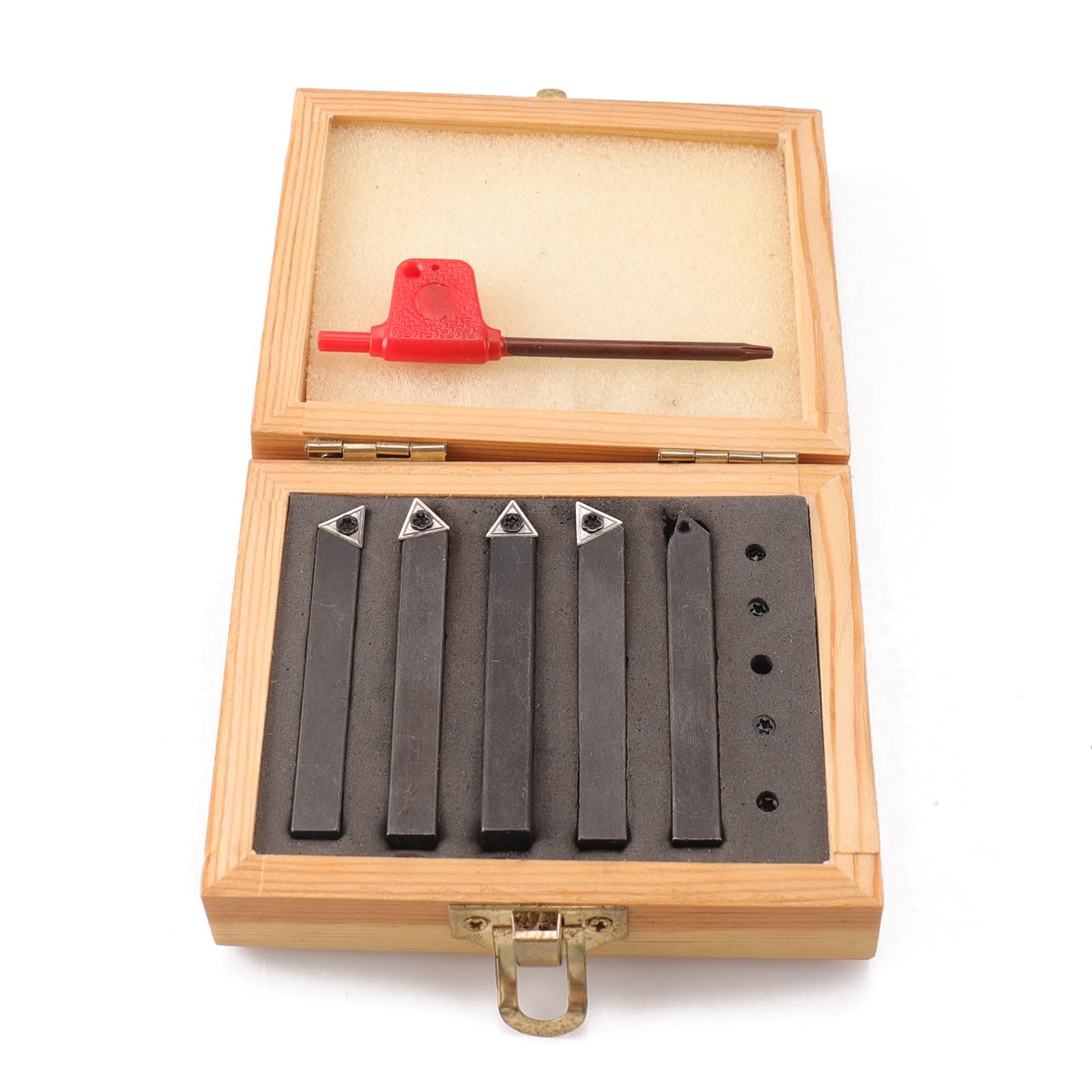 Oudtinx 5PCS Indexable Carbide Turning Tools Set 5/16" - Image 2