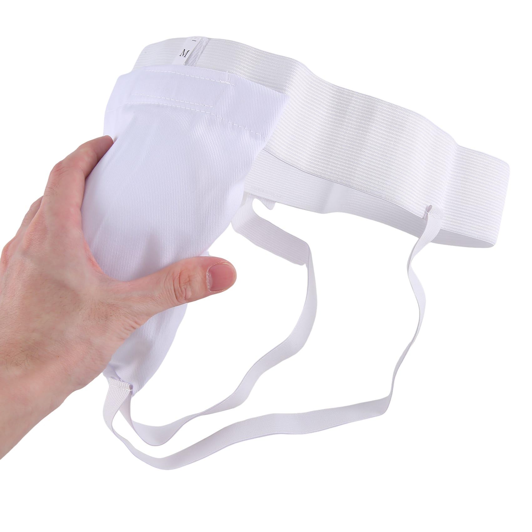 Protector de Coquilla Hombre, Boxeo Kickboxing Muay Coquilla, Ventilado Ajustable, Entrenamiento de Lucha Karate M