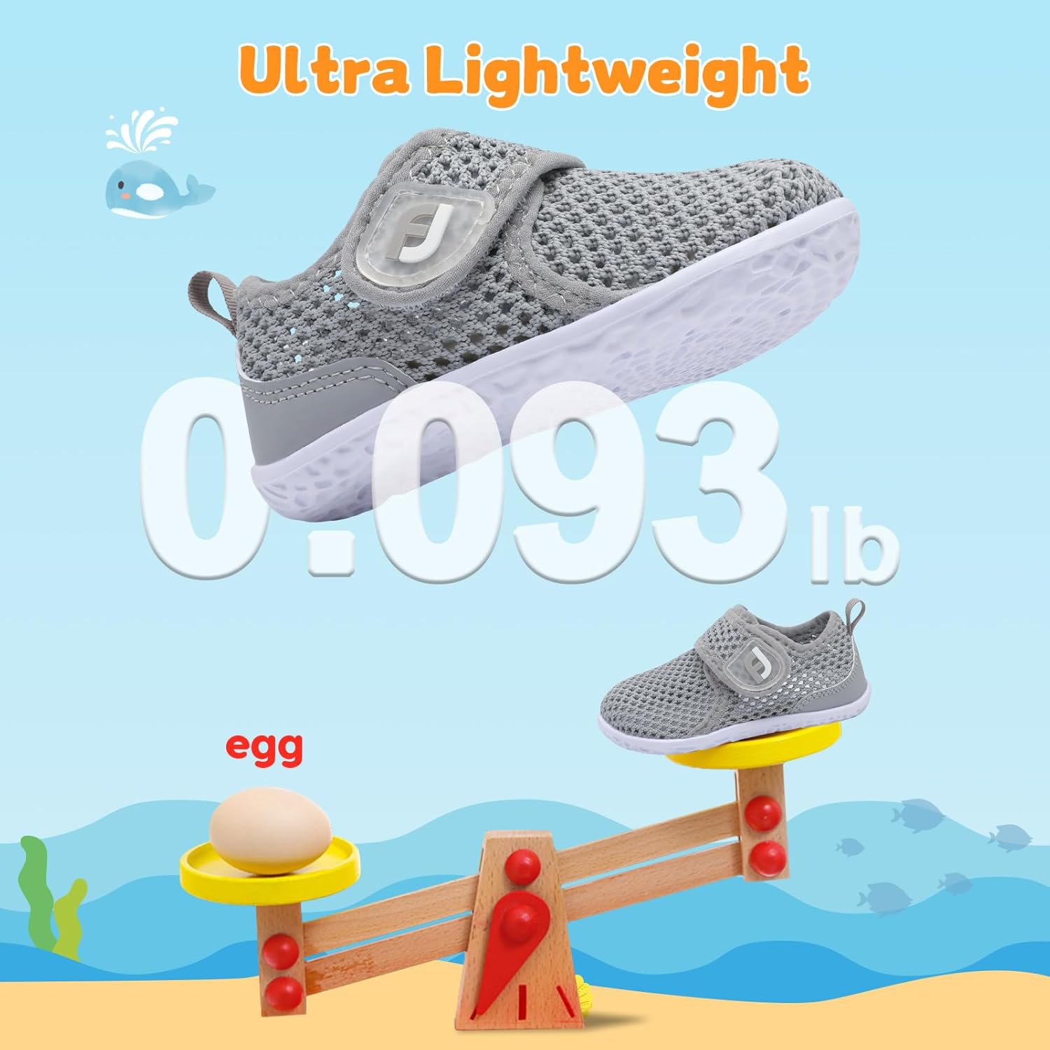 JOINFREE Baby Water Shoes Toddler Boys Girls Sandals Baby Lightweight Beach Swim Pool Shoes Kids Barefoot Quick-Dry Auqa Socks Infant First Walking Shoes - Image 4