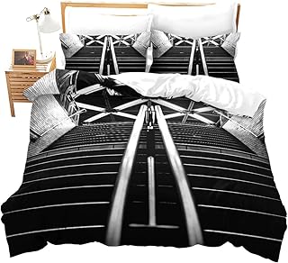 Juego de con Estampado de Ciudad, para Adultos y niños,Moderno, Conde Calle, Color Blanco y Negro