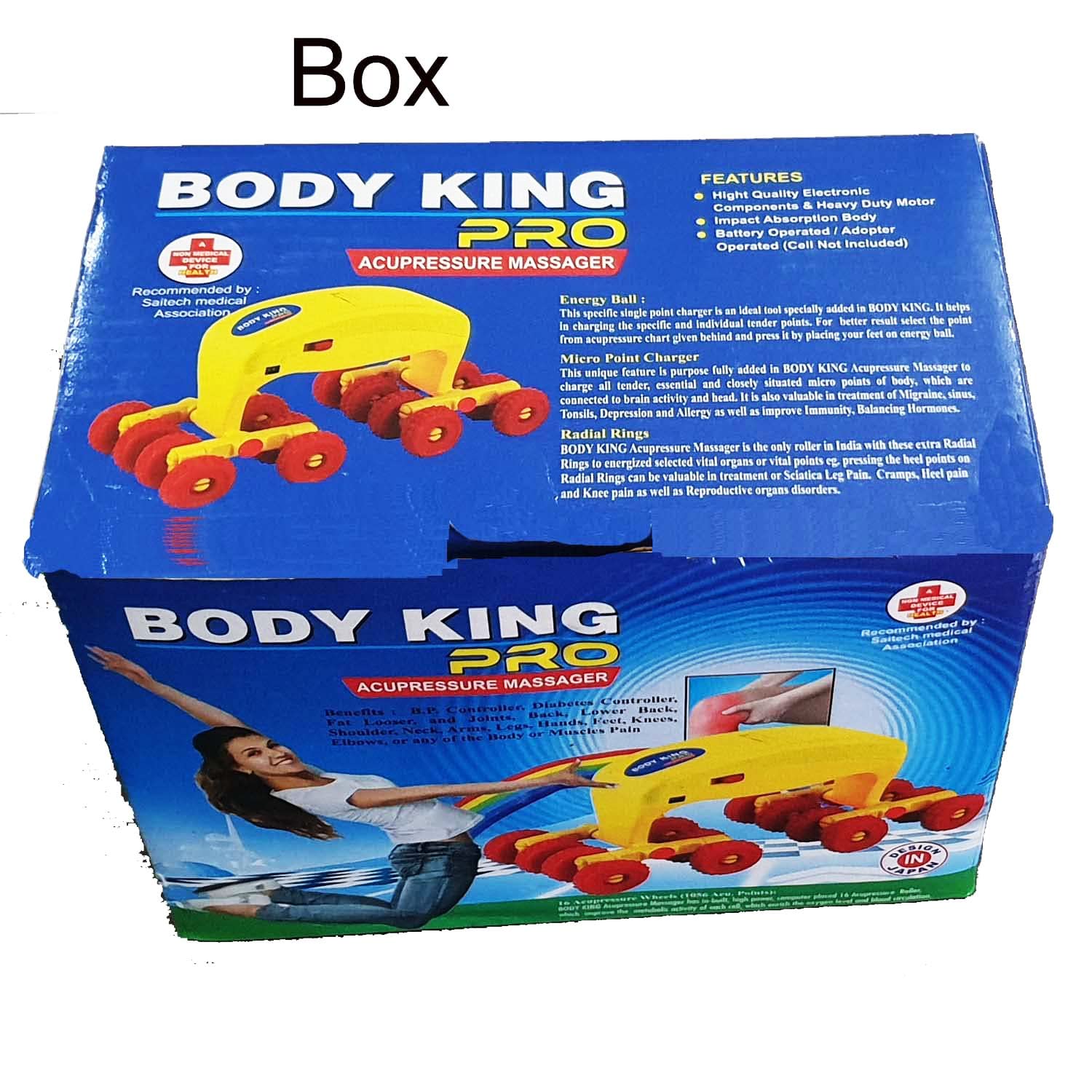 Hanumex® Professional Acupressure Massager Roller Manual Massager Acupressure Doctor points Best For Total Health Care Body Relax Comfortably Color Red Yellow 5 71XHfAaiPmL. SL1500