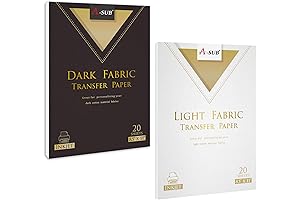 A-SUB Dark and Light Fabric Iron-on Heat Transfer Paper for Creative Halloween and Christmas Gifts