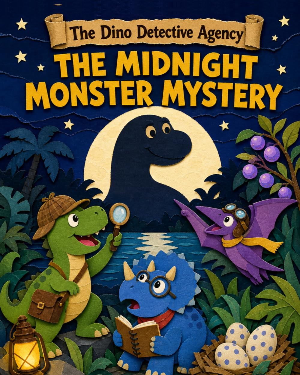 The Midnight Monster Mystery: A Dinosaur Detective Agency Mystery (The Dino Detective Agency)