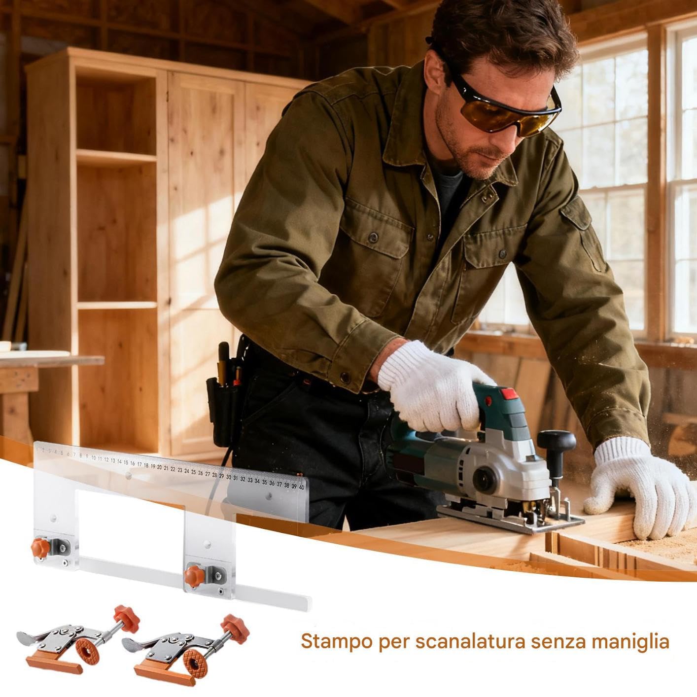 Utensile Per Scanalature Antiscivolo | Di Lavorazione Del Legno Da Officina Domestica Per Professionisti Falegnami Appassionati Del Fai Da Te E Contraenti