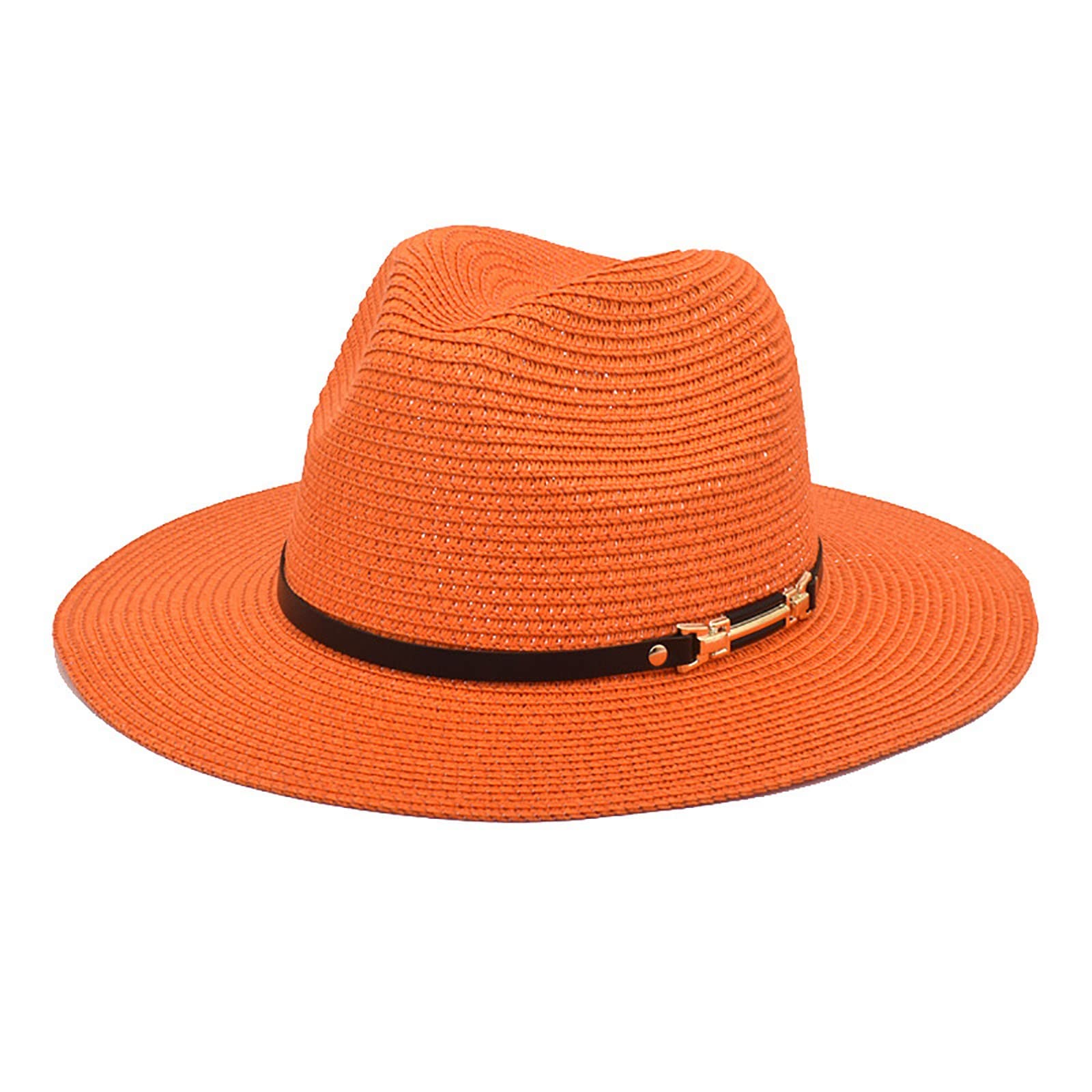 Fulidngzg Gorro Pescador Mujer Sombreros Mujer Verano Sombrero Paja Personalizado Ligero Gorro Playa Mujer Verano Sombrero Mujer Protección UV Sombrero Playa ala Ancha Sombrero Paja Mujer Protección Sol