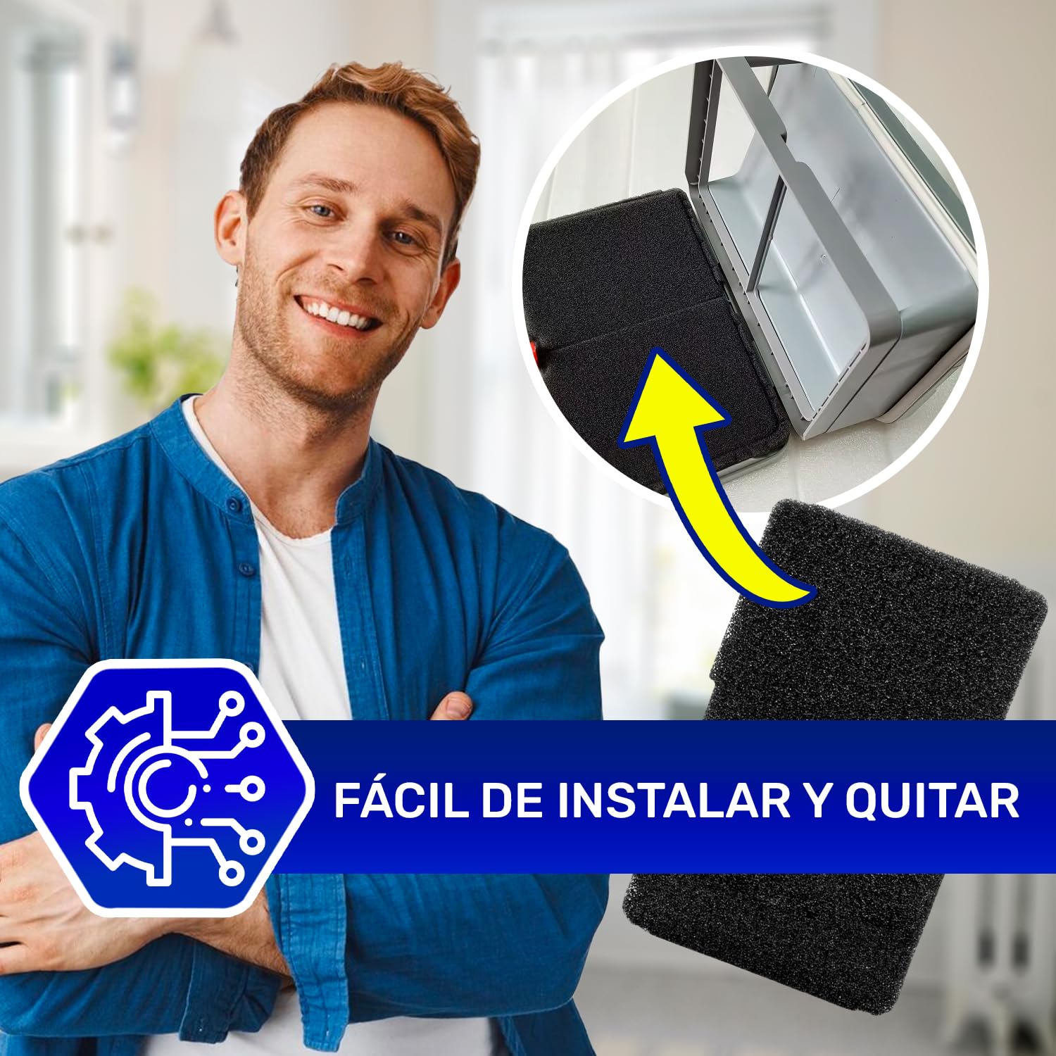 7 Piezas Esponja Filtros para Secadora de Ropa 240 x 155 x 11 mm con Código Original 2964840100 2964840200 2973350100 para Beko para Arcelik 782372152 782372445 782372447 para Smeg – MONTERAL