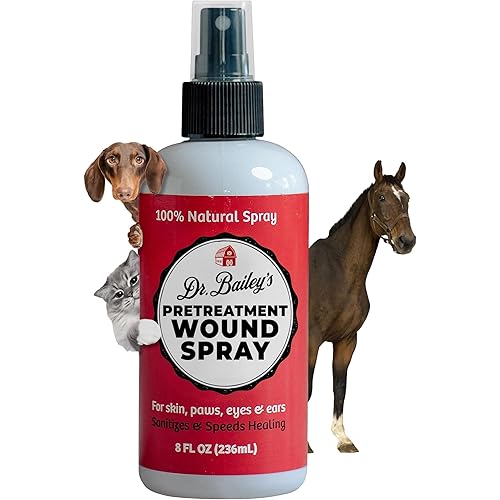 DR. BAILEY'S Miracle Animal Spray - 8 OZ Hot Spot Treatment for Dogs Spray | for Skin, Paws, Eyes & Ears | Skin Irritation Treatment | Anti Itch