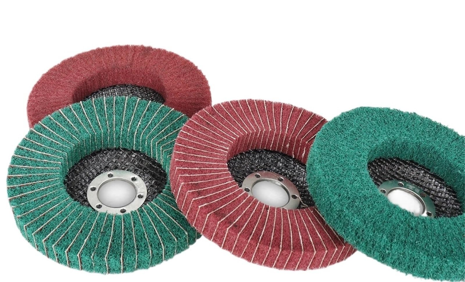 Compatibile Con Mola Abrasiva Con Disco Lamellare In Fibra Di Nylon Da 115 Mm Da 4,5 Pollici For La Pulizia Della Ruggine(Grit180 10pcs)