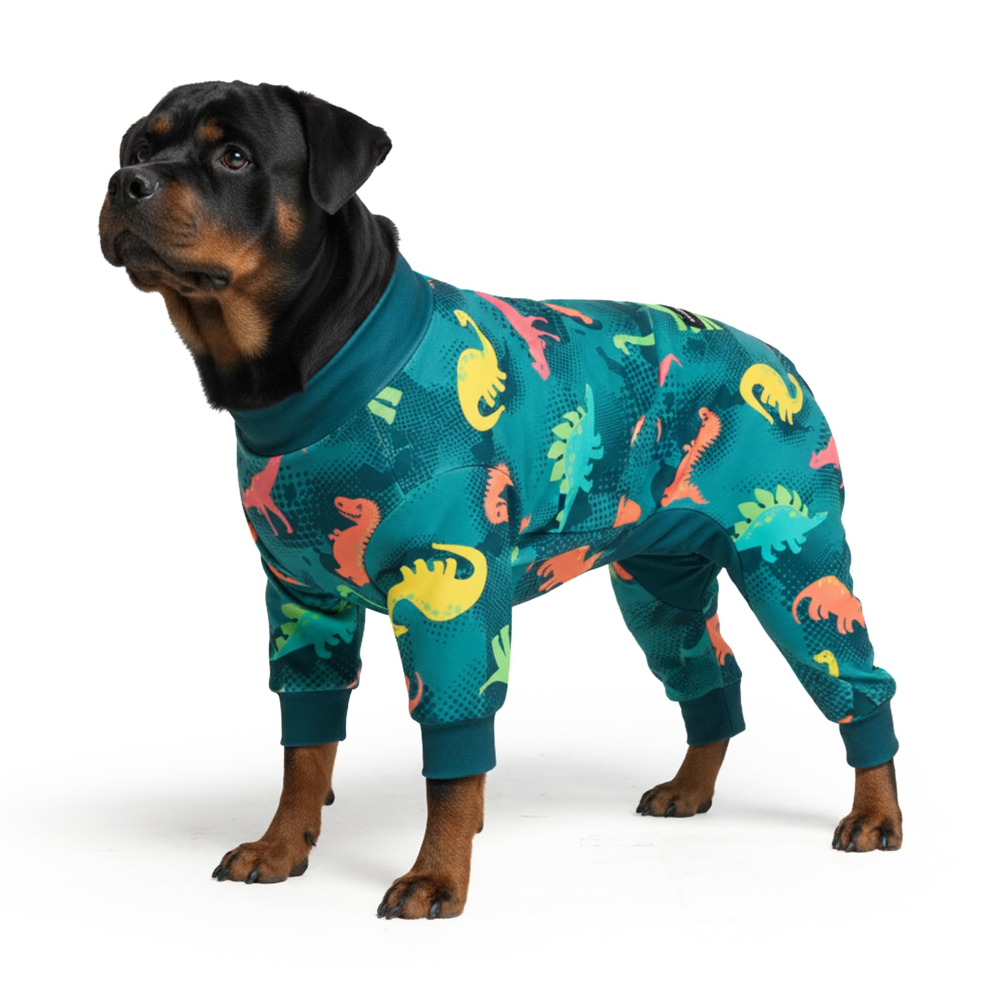 Spark Paws Dog Pajamas - Stretch Onesie Recovery Full Leg Surgery Suit PJS