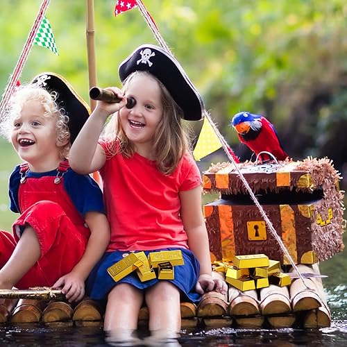 Miniatura 6 de HyDren 12 barras de oro falsas, réplicas de lingotes de oro brillantes, accesorios de película de ladrillo brillante, decoración de escenario,