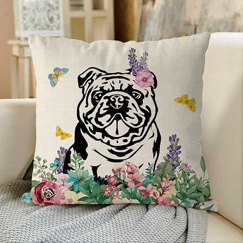Miniatura 8 de GAGEC Fundas de almohada de primavera de 18 x 18 pulgadas, funda de almohada de caniche Hello Spring Home para sofá, vacaciones, decoración de