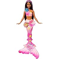 Barbie Mermaid Toy Dolls with Surprise Magic Blooming Flowers Feature
