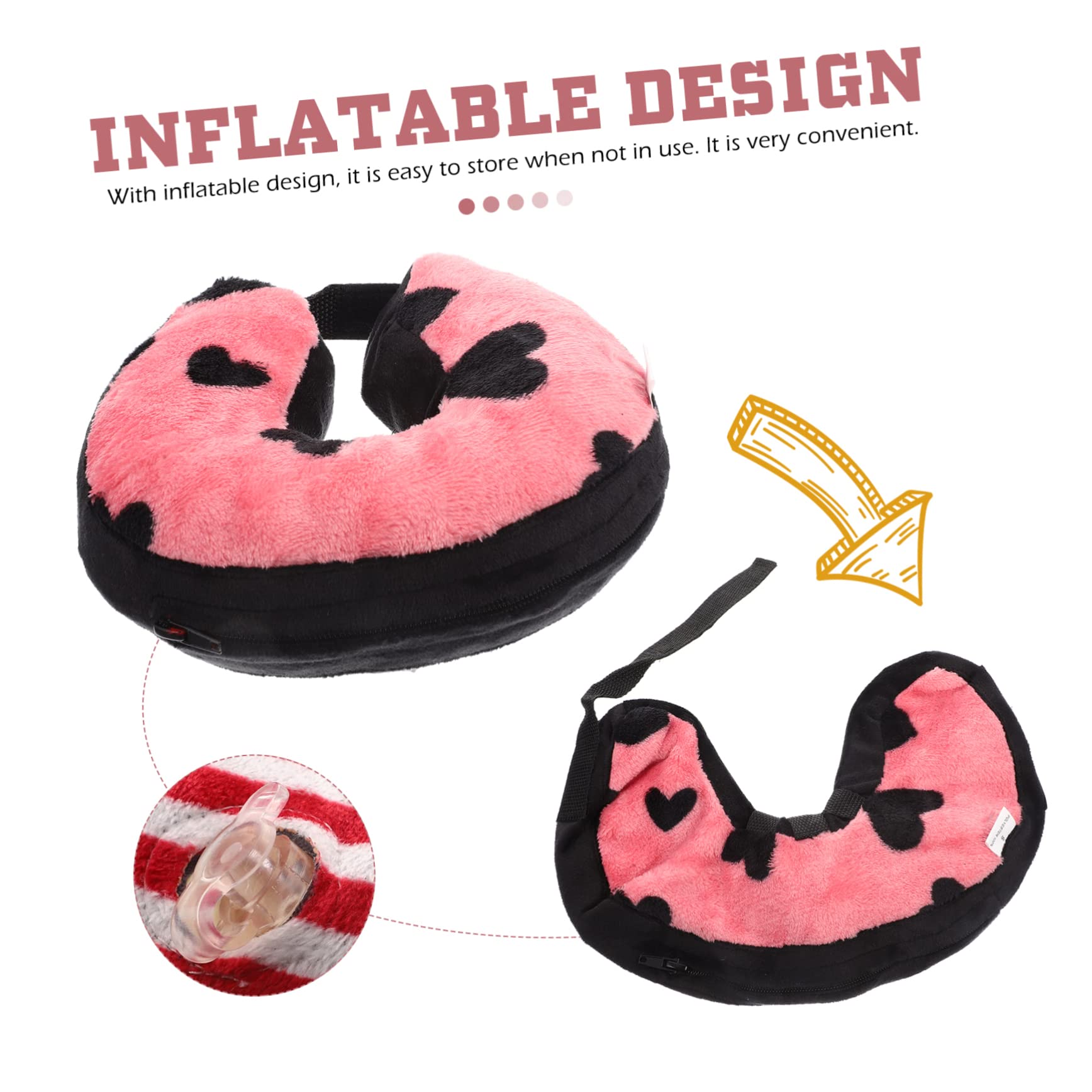 Kisangel 4piezas Collar Inflable para Gatos Protección De Cuello para De Lesiones Collar Ergonómico para Mascotas Previene Lamer y Rasguñar Heridas