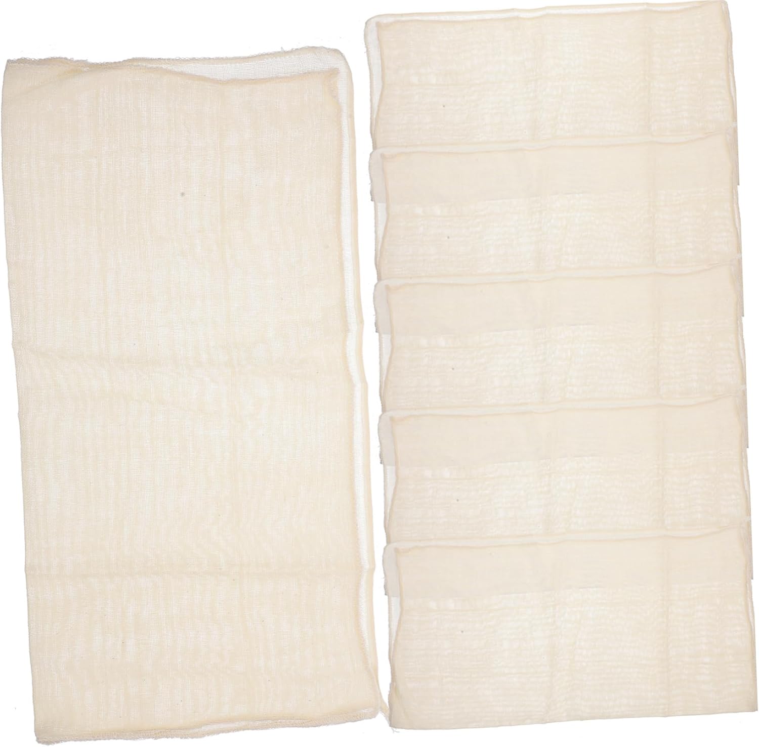 6pcs Cotton Cheese Cloths for Straining Tofu and Yogurt