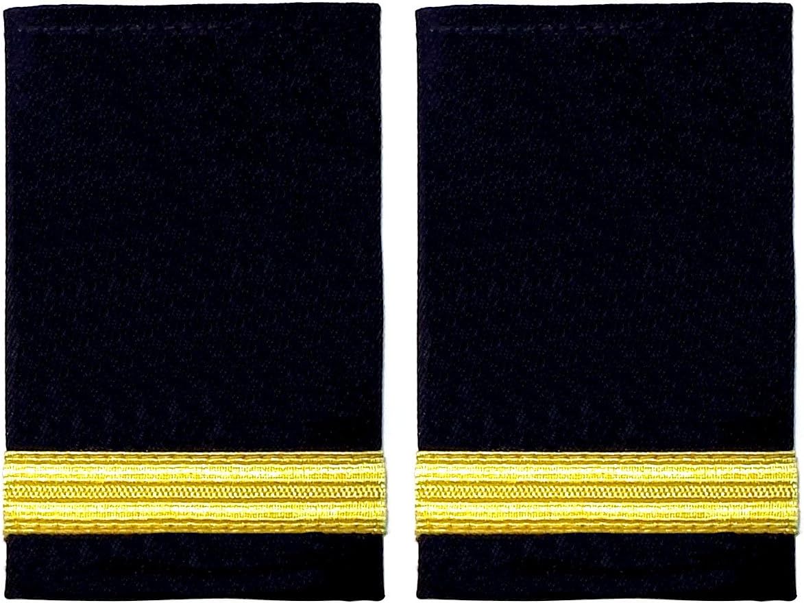 HEUK HandembroideryUK One Bar Shoulder Epaulettes | Military Epaulettes | Rank Slide for Uniform Embroidery, Military Insignia, Uniform Badge Epaulets