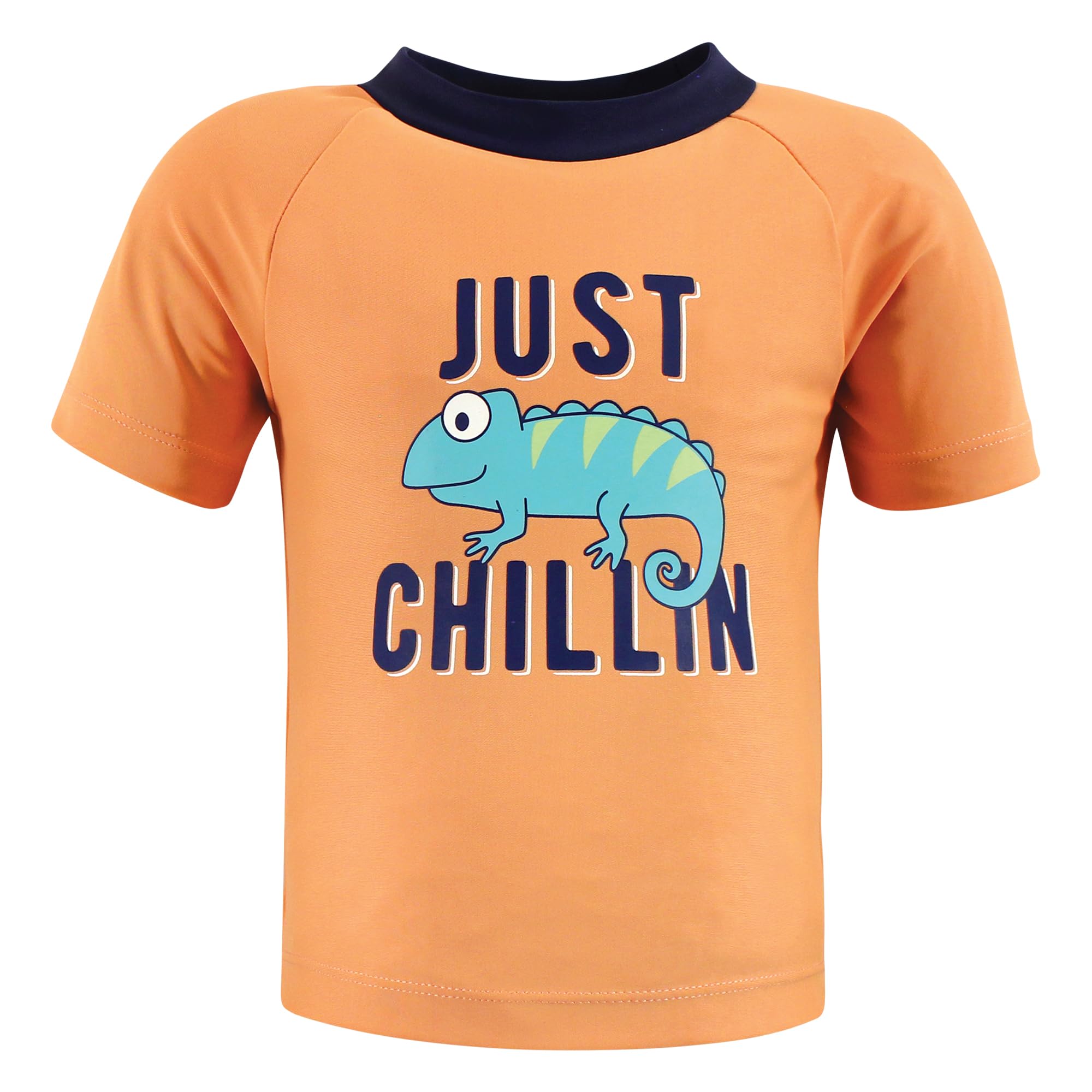 Hudson Baby Unisex Baby Swim Rashguard Set, Chameleon, 3T