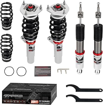 FAPO PF Coilovers for VW Golf R32 MK5 2008, for VW Rabbit MK5 06-09, for VW Passat B7.5 2014+, for Audi A3 S3 TT 03-14, 32-way Damper Adjustable Height Adjustment Mono-Tube Lowering Suspension Kits