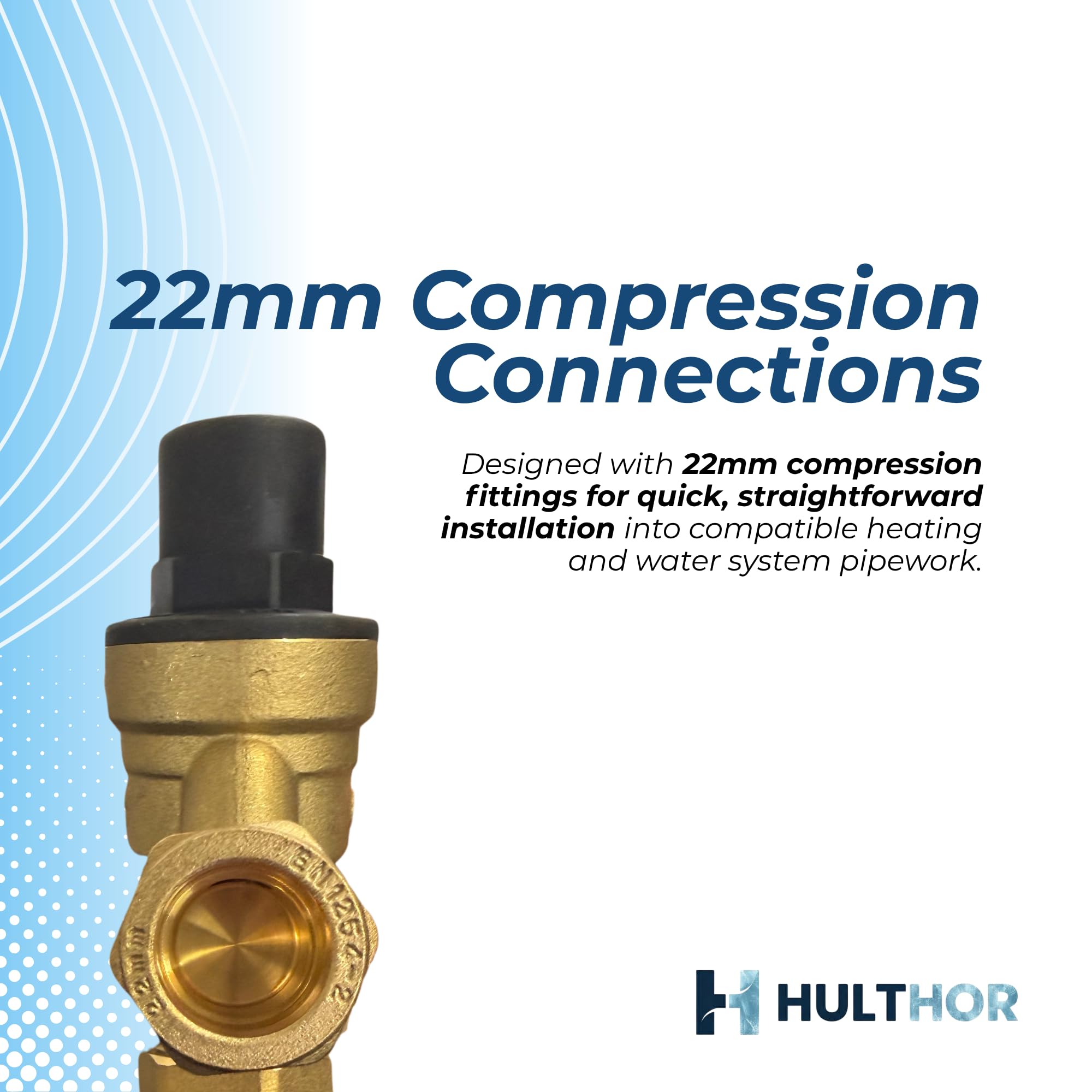 Valvola di controllo dell'ingresso da 22 mm, valvola limitatrice di pressione monoblocco a 3 porte 6 bar con valvola di ritegno e filtro integrato, valvola di compressione in ottone DZR per pompa di
