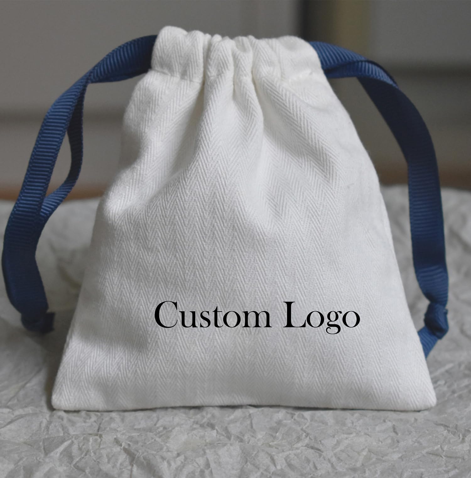 Amazon.com: Ankaicustom 100pcs Custom logo Twill Cotton Canvas 