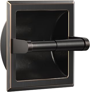 FORIOUS Recessed Toilet Paper Holder for Mega Rolls, Oil Rubbed Bronze