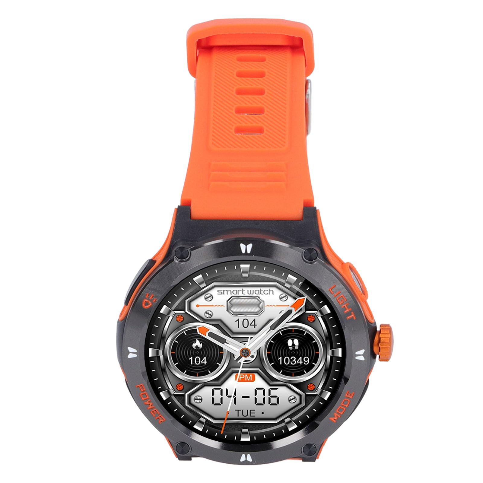 Cuifati Smart .53in con Risposta Chiamata Bluetooth per Uomo Donna (ORANGE)