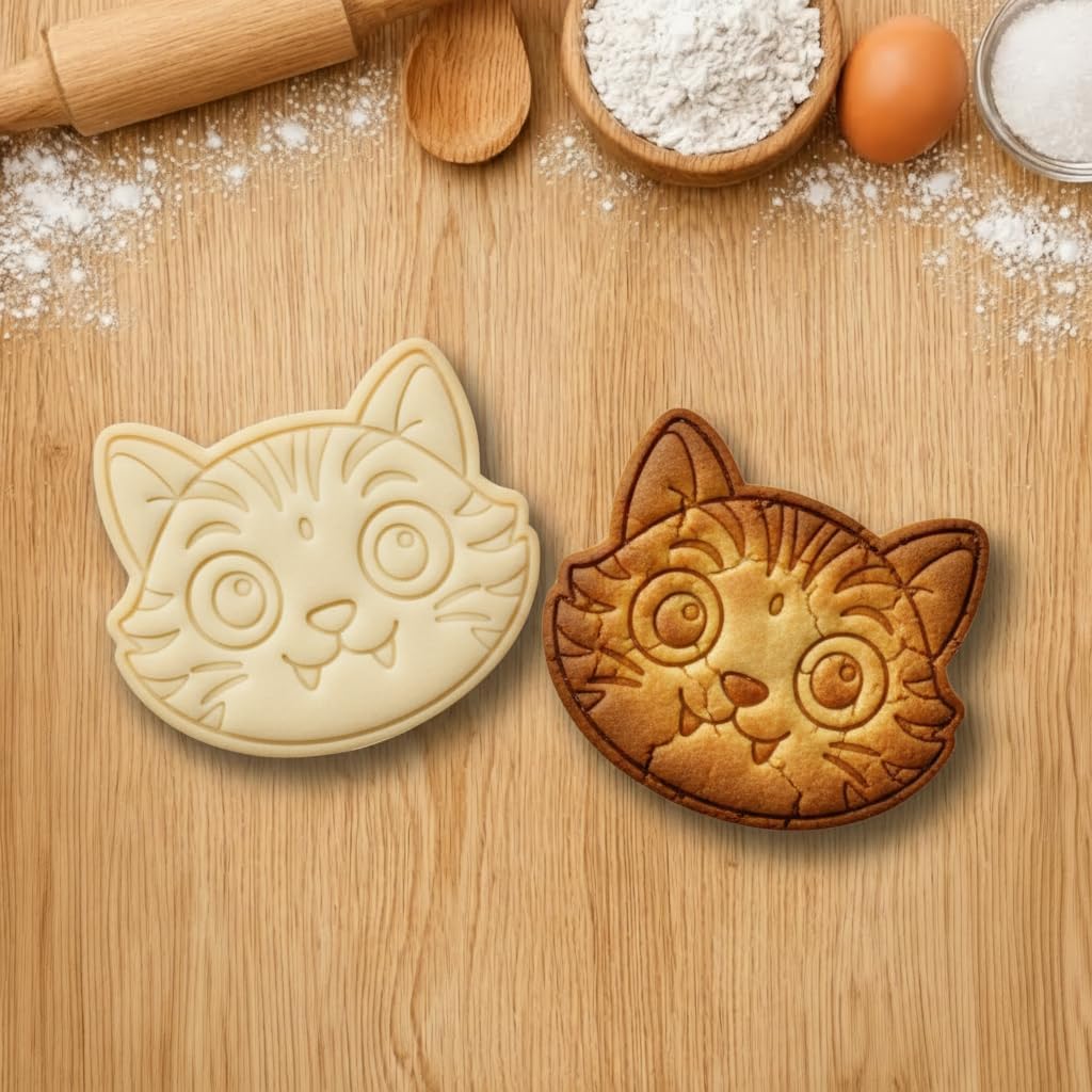 Allenjoy Cookie Cutters & Stamps, Korean Demon Biscuit Cutter Embosser Molds for Baking, Fondant, Polymer Clay - Funny Kitchen Accessories, Novelty DIY Supplies, Party Favors, Decorations, Gifts image 2