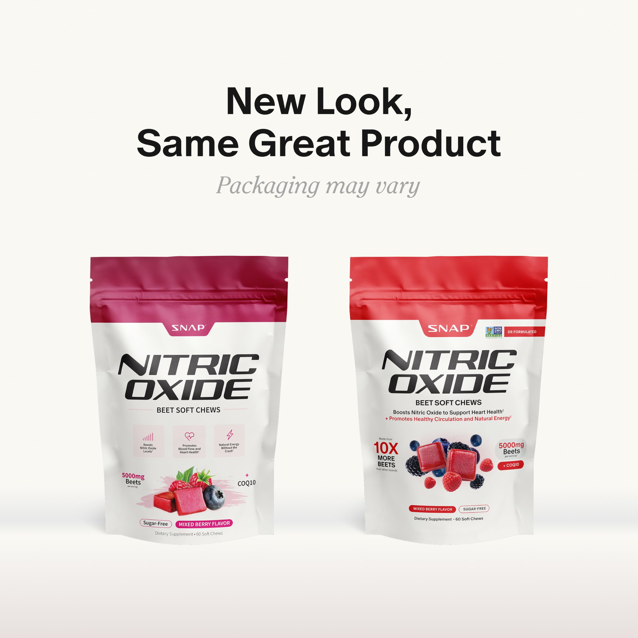 Snap Supplements Nitric Oxide Beet Root Chews, Mixed Berry, 60 Soft Chews — Amazon image 9
