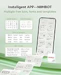 NIIMBOT B21 Pro Label Maker Machine with Tape, Upgrade HD Photo Printer Support Red and Black Output Printing