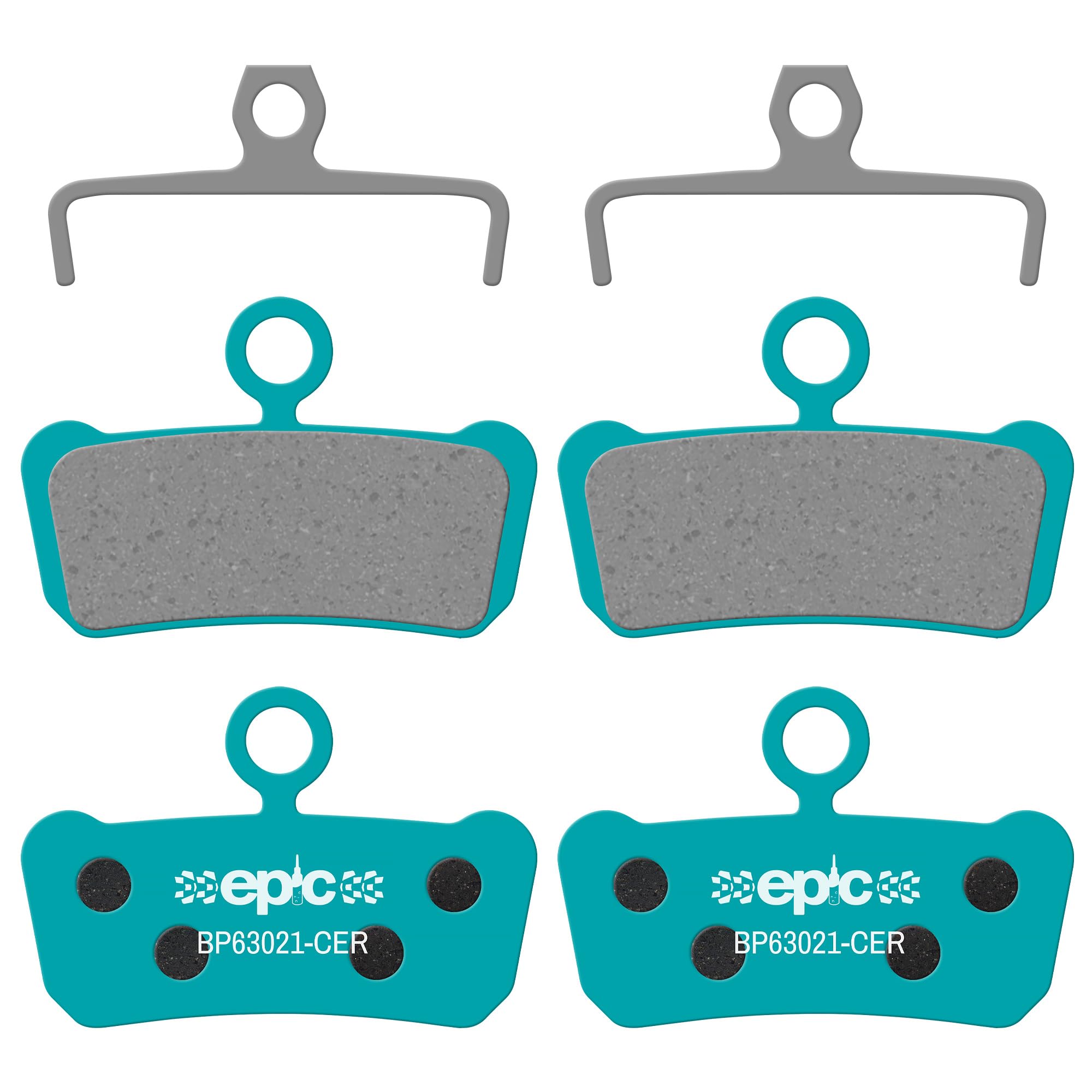 epic Disc Brake Pads for SRAM G2, Guide, Guide Ultimate & Level Stealth Brakes | Organic, Semi-Metallic, Sintered, Ceramic, E-Bike Options | Quiet, Durable, High-Performance | 2 Sets (Ceramic)